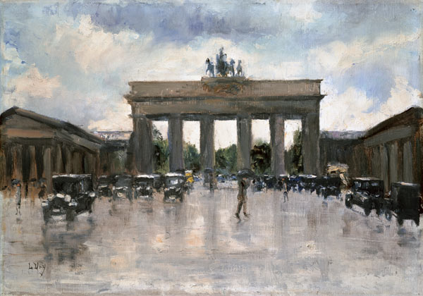 La porte de Brandebourg à Berlin à Lesser Ury