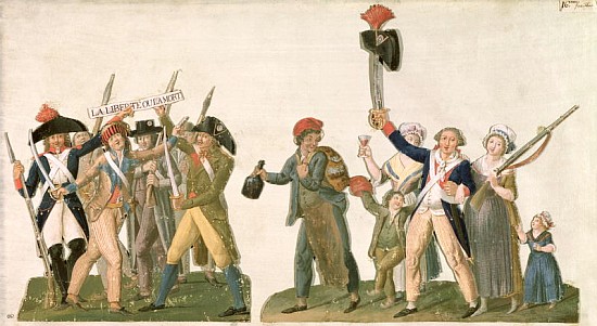 Cry of Liberty and the Departure for the Frontier à Frères Lesueur