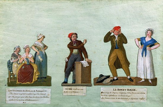 The Jacobin Knitters, a Jacobin and the Red Bonnet à Frères Lesueur