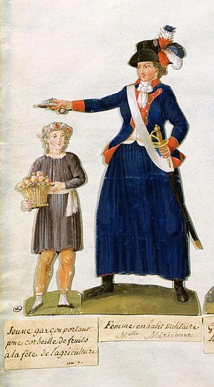 Theroigne de Mericourt (1762-1817) (detail of 247710) à Frères Lesueur