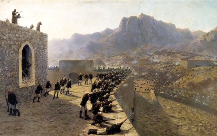 Defence of Dogubeyazit Fortress on 8 June 1877 à Lew Felixowitsch Lagorio