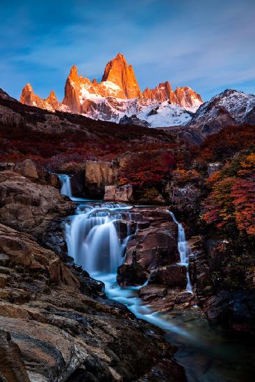 Waterfalls in Sunrise