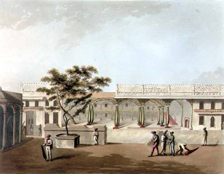 North Front of Tippoo's Palace, Bangalore, plate 9 from 'Pictorial Scenery in the Kingdom of Mysore' à Lieutenant James Hunter