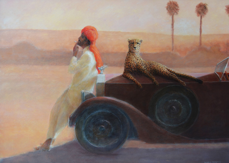 Cheetah on the Bonnet à Lincoln  Seligman