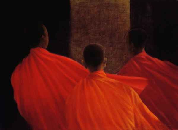 Four Monks (oil on canvas)  à Lincoln  Seligman