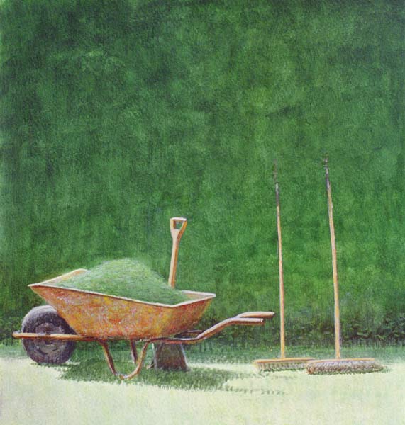 Gardening Still Life, 1985 (acrylic on paper)  à Lincoln  Seligman