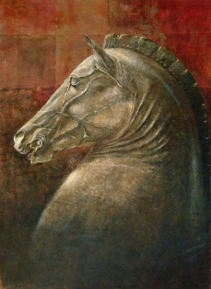 Horse''s Head, 1990 (acrylic on paper)  à Lincoln  Seligman
