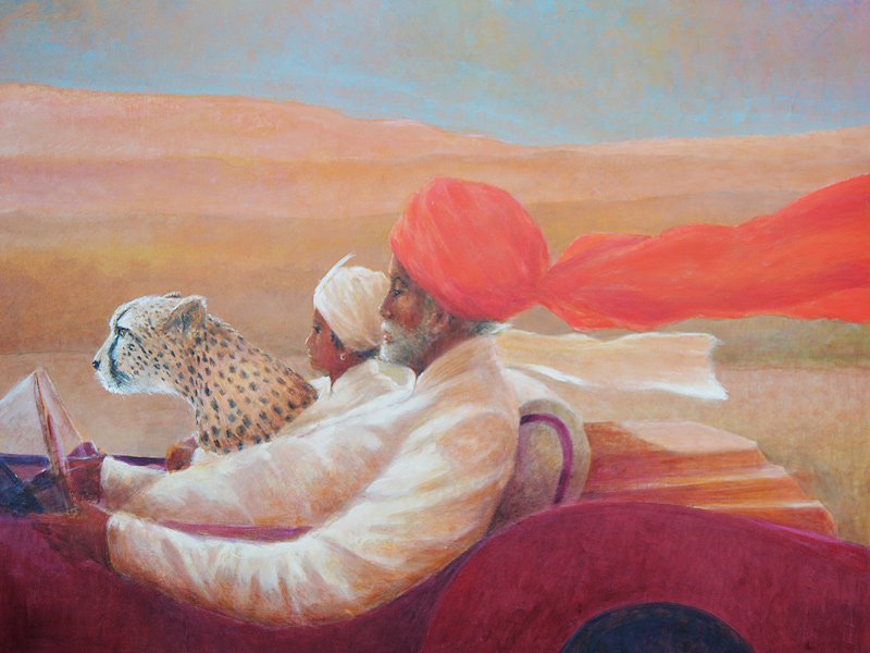 Maharaja, Boy and Cheetah 1 à Lincoln  Seligman