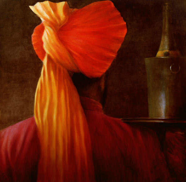 Wine Waiter at the Taj (oil on canvas)  à Lincoln  Seligman