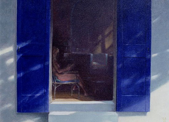 Blue Shutters, 1985 (oil on board)  à Lincoln  Seligman