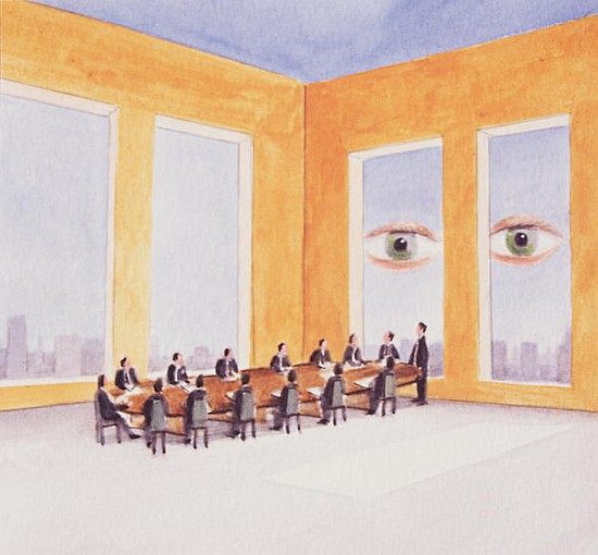 Corporate Governance, 2003 (acrylic on paper)  à Lincoln  Seligman