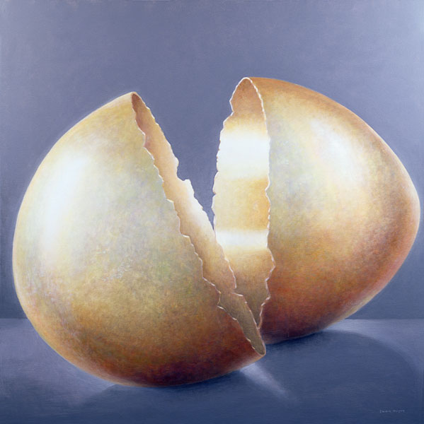 Cracked Bronze Age Egg (oil on canvas)  à Lincoln  Seligman