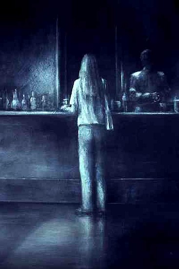 Girl in a Bar, 1995 (acrylic on paper)  à Lincoln  Seligman