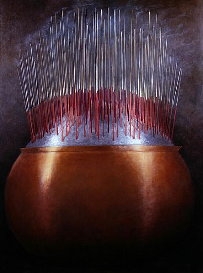 Incense Sticks (oil on canvas)  à Lincoln  Seligman