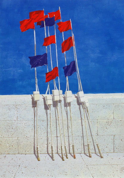 Lobster Buoys, 1990s (acrylic on paper)  à Lincoln  Seligman