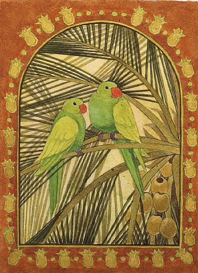 Green Parakeets à Linda  Benton