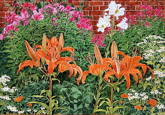 Orange lilies à Linda  Benton