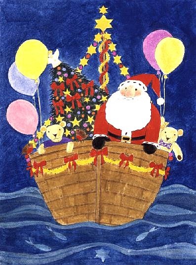 Santa''s Boat  à Linda  Benton