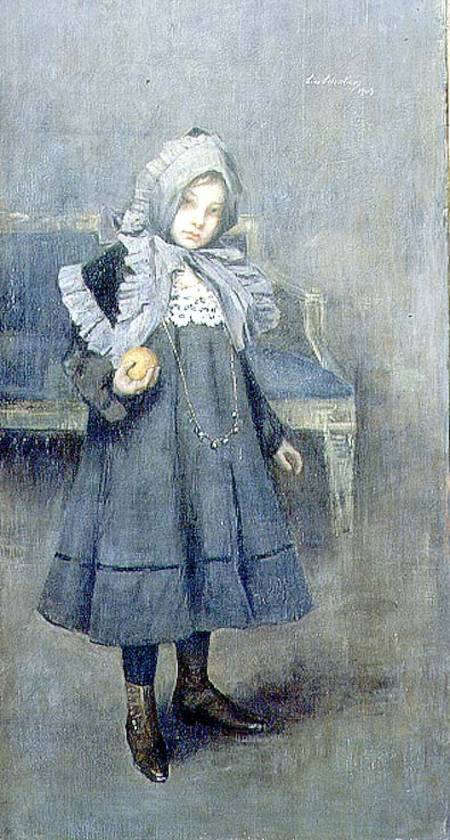 Girl in a Grey Bonnet à Lino Selvatico