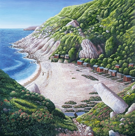 Church Ope Cove, 1999 (oil on canvas)  à Liz  Wright