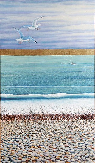 Seagulls, 2003 (oil on canvas)  à Liz  Wright