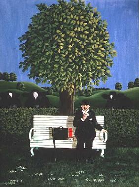 The Lunch Break, 1979 (gouache) 