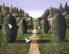 Topiary Garden, 1988 (panel) 