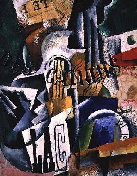 Italian Still Life, 1914 (oil, gypsum and