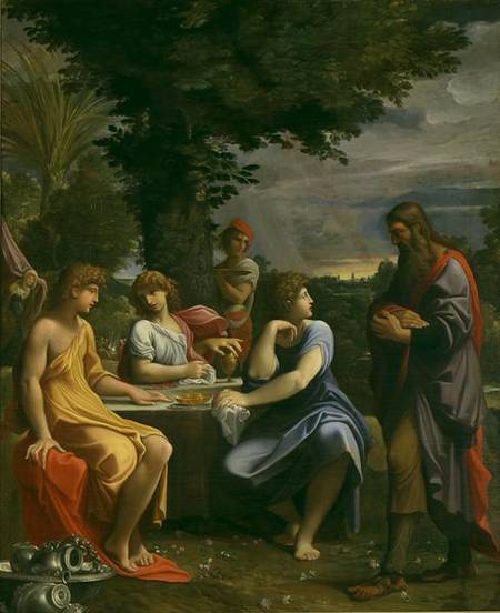Abraham and the Three Angels à Lodovico Carracci