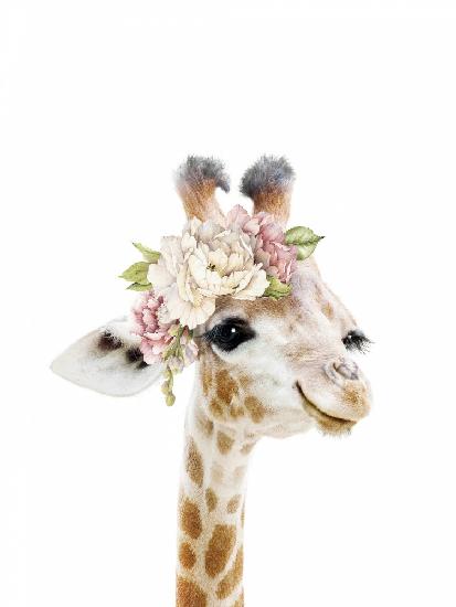 Floral Baby Giraffe