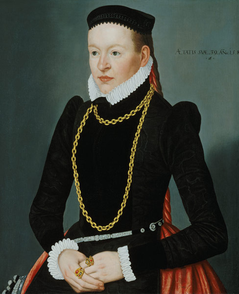 Portrait of a lady à Lorenz Strauch