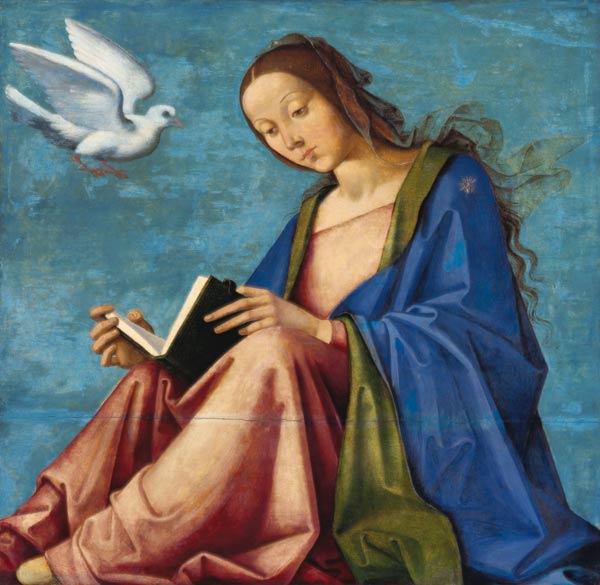 Marie lisant. à Lorenzo Costa