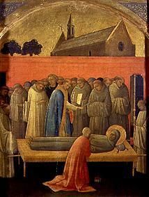 Le décès Saint François. à Lorenzo di Monaco
