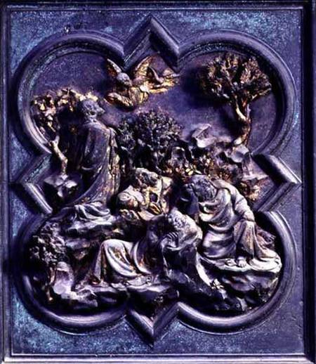 Agony in the Garden, thirteenth panel of the North Doors of the Baptistery of San Giovanni à Lorenzo  Ghiberti