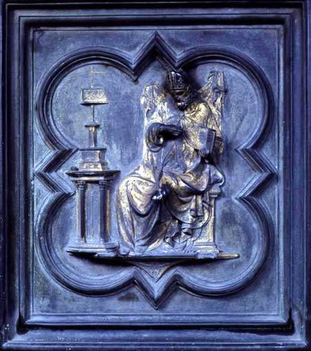 St Augustine, panel H of the North Doors of the Baptistery of San Giovanni à Lorenzo  Ghiberti