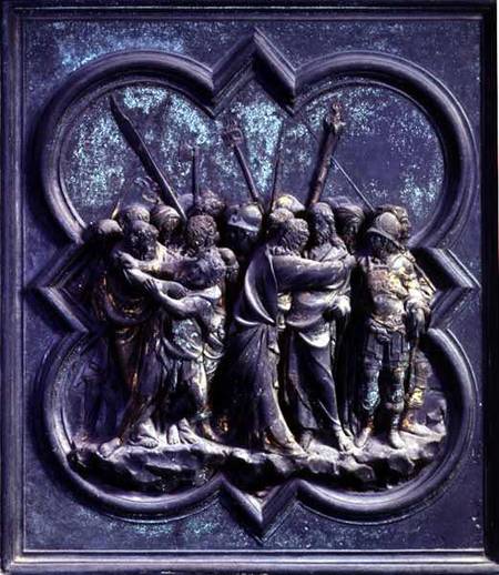 The Capture of Christ, fourteenth panel of the North Doors of the Baptistery of San Giovanni à Lorenzo  Ghiberti