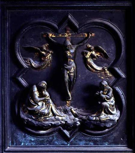 The Crucifixion, eighteenth panel of the North Doors of the Baptistery of San Giovanni à Lorenzo  Ghiberti