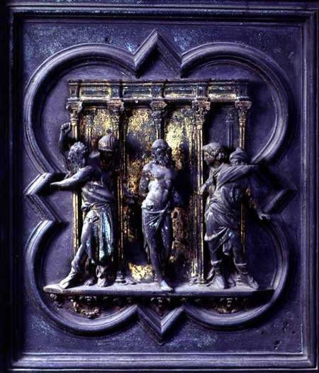 The Flagellation of Christ, fifteenth panel of the North Doors of the Baptistery of San Giovanni à Lorenzo  Ghiberti