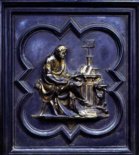 St Luke the Evangelist, panel C of the North Doors of the Baptistery of San Giovanni à Lorenzo  Ghiberti
