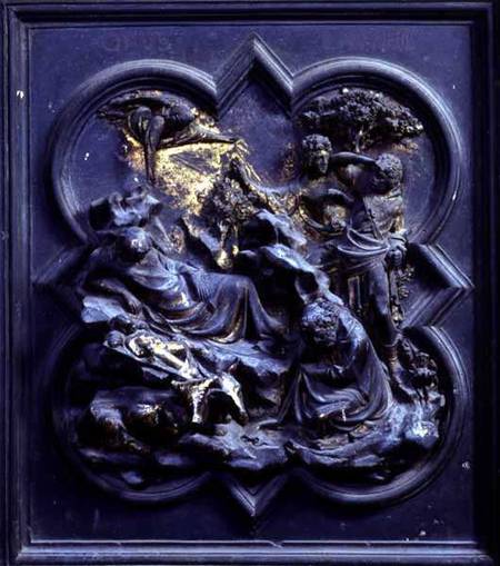 The Nativity, second panel of the North Doors of the Baptistery of San Giovanni à Lorenzo  Ghiberti