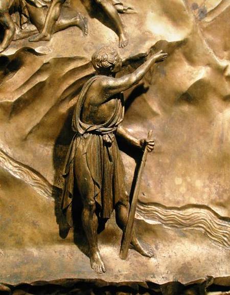 The Story of Cain and Abel, detail of Cain, original panel from the East Doors of the Baptistery à Lorenzo  Ghiberti