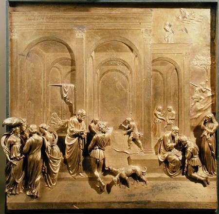 The Story of Jacob and Esau, original panel from the East Doors of the Baptistery à Lorenzo  Ghiberti