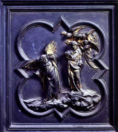 The Temptation of Christ, sixth panel of the North Doors of the Baptistery of San Giovanni à Lorenzo  Ghiberti