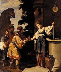 Elieser et Rebecca au puits à Lorenzo Lippi