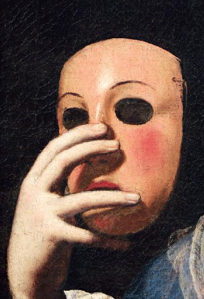 Woman with a Mask (detail of 154158)