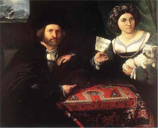 Husband and wife à Lorenzo Lotto