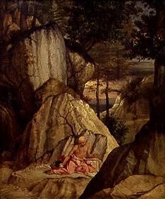 Saint Jérôme dans le désert à Lorenzo Lotto