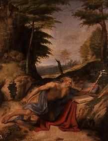 Saint Jérôme dans le désert à Lorenzo Lotto