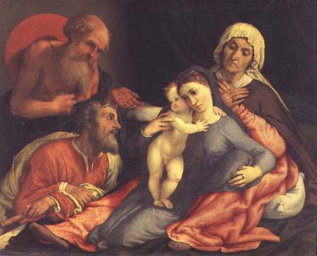 La Sainte Famille avec San Girolamo (1534) à Lorenzo Lotto