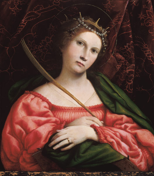 Sainte Catherine. à Lorenzo Lotto